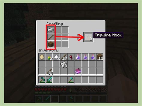 It's also a crafting element used to create a trap chest and a crossbow. . How to make a tripwire hook